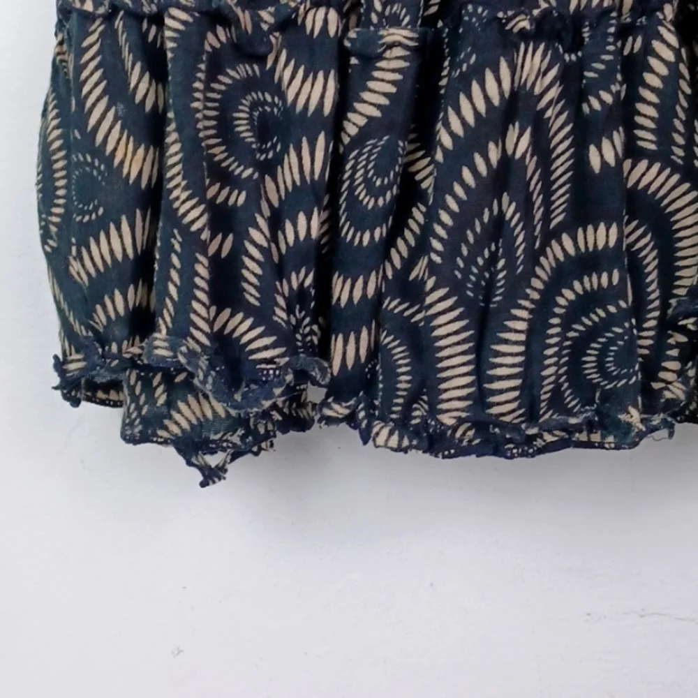 DUNIA MODERN ART GRAPHIC Tattered-Hem Figure-Forming Off Shoulder Mini Dress Top - Picture 9 of 12